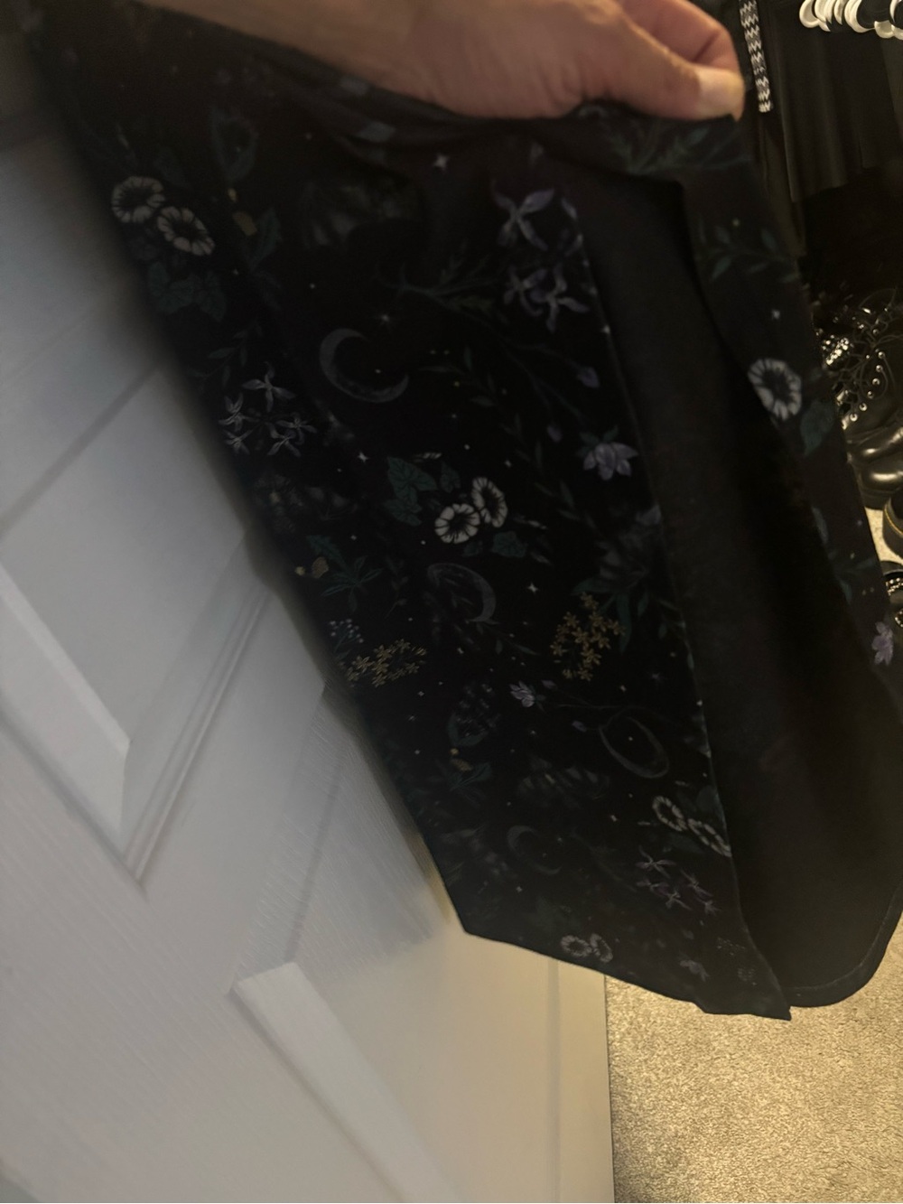 Midnight Hour Bats Garden Henley Maxi Dress - Picture 12 of 13
